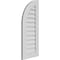 Ekena Millwork Quarter Round Top Left Surface Mount PVC Gable Vent w/ 3-1/2"W x 1"P Standard Frame, 16"W x 38"H GVPQL16X3801SN - alternate 2